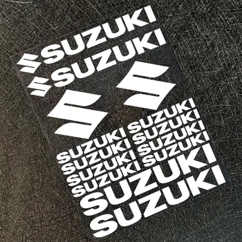 Виниловые Наклейки Suzuki Логотип Мотоцикл Танк Шлем Эмблема Набор Наклеек