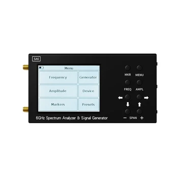 40GE SA66G Анализатор Спектра для Измерения Различных Антенн Цветной Экран Wifi CDMA 35-6200 МГц Генератор Сигналов Тестер
