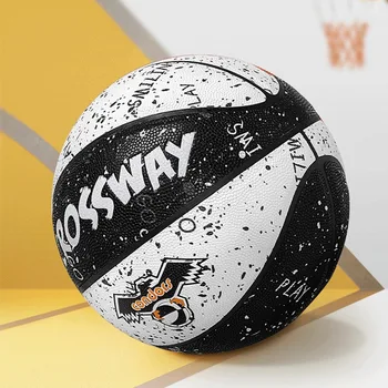 Размер 5 Размер 7 Баскетбольный мяч из полиуретана, износостойкий тренировочный мяч Для взрослых, баскетбольный мяч для игр в помещении и на открытом воздухе, противоскользящий уличный мяч