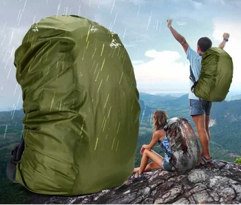 Регулируемый Водонепроницаемый рюкзак объемом 35 л, дождевик, портативная сверхлегкая сумка-чехол, защита от дождя для кемпинга на открытом воздухе, пеших прогулок.