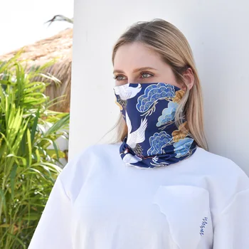 Солнцезащитный крем Ice Шелковый шарф для байкерской рыбалки Волшебное полотенце для лица Мужская и женская Велосипедная маска Спортивный шейный комплект