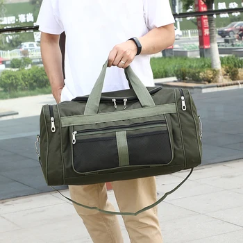 Мужская сумка-мессенджер, дорожная спортивная сумка, портативный багаж большой емкости на дальние расстояния, спортивные сумки для тренировок в тренажерном зале, Сетчатый чехол