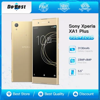 Оригинальный Sony Xperia XA1 Plus G3421 G3426 4G Мобильный телефон 5,5 