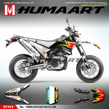 Комплект графических Наклеек HUMAART MX для Yamaha WR250R WR250X 2008 2009 2010 2011 2012 2013 2014 2015 2016 2017 2019 2020