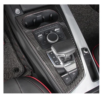 аксессуары для интерьера автомобиля из углеродного волокна для Audi a4 b9 2017-2022 a5 sportback панель передач ручка переключения передач крышка вентиляционного отверстия