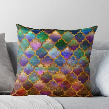 Подушка с арабско-марокканским мозаичным узором, декоративные подушки для гостиной, декор подушек, чехлы для диванов