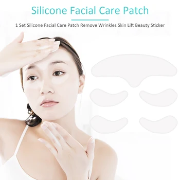 Многоразовая силиконовая наклейка для лица, лба, щеки, Подбородка, пластырь для лица, средство для удаления морщин