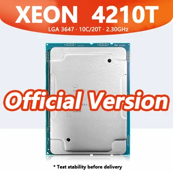 Процессор Xeon Silver 4210T 10 core 20thread 2,30 ГГц 13,75 МБ 95 Вт Слот DDR4 LGA3647 для серверной материнской платы C621 4210T SRGYH CPU