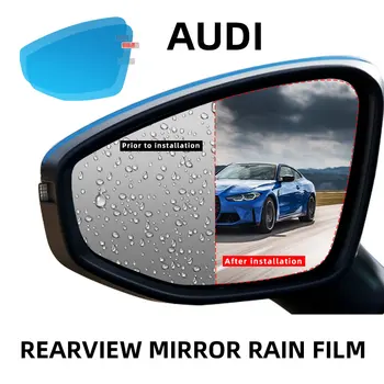 Полное Покрытие Противотуманной Непромокаемой Пленки для Audi A6 C6 C7 2009 ~ 2018 4F 4G Автомобильное Зеркало Заднего Вида Защитные Аксессуары Sline 2010 2017