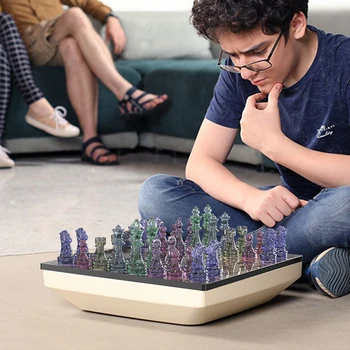 3D Международные шахматные фигуры Форма из эпоксидной смолы Инструменты для литья поделок ручной работы