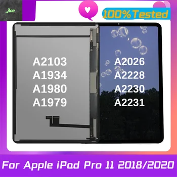 Оригинал для Apple iPad Pro 11 1-го поколения A1980 A1934 A1979 A2013 2-го A2026 A2228 Замена сенсорной панели ЖК-дисплея в сборе