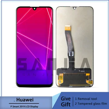 Для huawei p smart 2019 жк-дисплей с сенсорным экраном digitizer в сборе для 6,21-дюймового huawei p smart plus + с рамкой