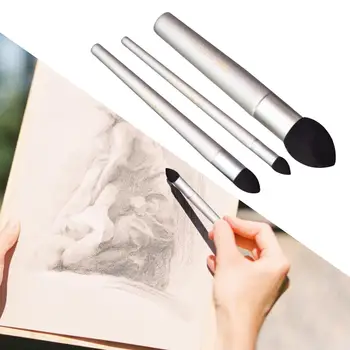 Художник Растушевывает губкой, ручкой, Моющимися блендерами для рисования, инструментами, кистью для студенческого эскиза, корректирующей размазывание рисунка.