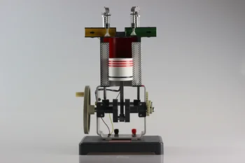 Модель бензинового двигателя Модель двигателя внутреннего сгорания Четырехтактный одноцилиндровый школьный инструмент для преподавания физики