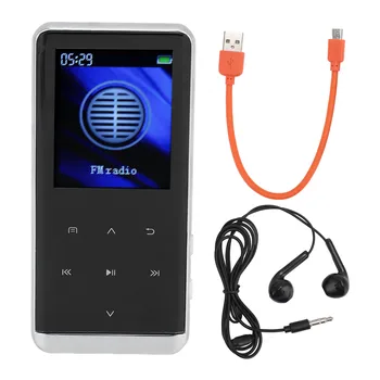 MP3-плеер с Bluetooth 5.2 Шумоподавлением Музыкальный плеер Поддерживает FM-радио Диктофон Встроенный HD-Динамик для занятий спортом