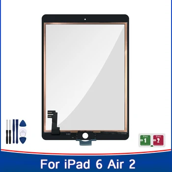 Новинка для iPad Air 2, Дигитайзер с сенсорным экраном A1566 A1567, запасные части для сенсорной панели, бесплатная доставка + инструменты