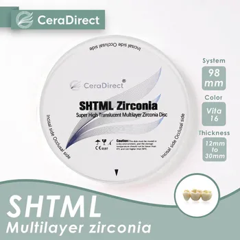 Ceradirect SHT-ML многослойная открытая система из циркония (98 мм)-для CAD/CAM зуботехнической лаборатории