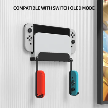 Настенный держатель кронштейн Универсальный Подходит для Nintendo Switch/NS OLED Host TV Box Настенное крепление Поддержка хранения Игровые аксессуары