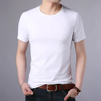 Мужская осенняя футболка M-Personality на заказ-корейская версия трендового свободного камуфляжа
