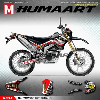 Комплект графических Наклеек на Мотоцикл HUMAART для Yamaha WR250R WR250X 2008 2009 2010 2011 2012 2013 2014 2015 2016 2017 2018 2019 2020