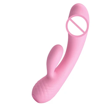 Кролик Вибратор 12 Режимов G Spot Вагина Шокер Секс-Продукт USB Перезаряжаемая Женская Мастурбация Фаллоимитатор Вибратор Секс-Игрушка для Женщины