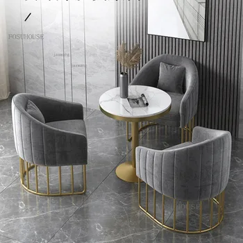 Скандинавская Бытовая мебель Диваны со спинкой для гостиной Простые Офисные кресла для переговоров Креативное кафе Общий диван для отдыха R