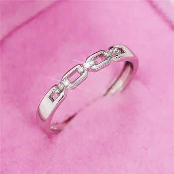 DRlove Модные Универсальные женские обручальные кольца Регулируемый дизайн Простой Вечный стиль Обручальные кольца Повседневные украшения