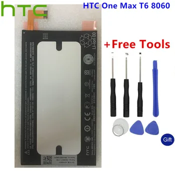 Оригинальный Перезаряжаемый Литий-Полимерный Аккумулятор HTC Используется Для HTC One Max T6 8060 BOP3P100 3300 мАч + Бесплатные Инструменты