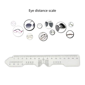 2шт Линейка Расстояние Pd Инструмент для измерения Зрачка Зрачковый Оптический Измеритель для измерения глаз Измеритель Офтальмологических очков с Нониусом Линейка