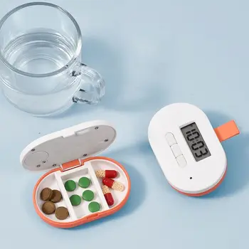Напоминание, электронная коробка для таблеток с умным хронометражем, новая мини-коробка для лекарств с 3 сетками, Портативная коробка для лекарств с умным уплотнением, дорожная коробка для лекарств