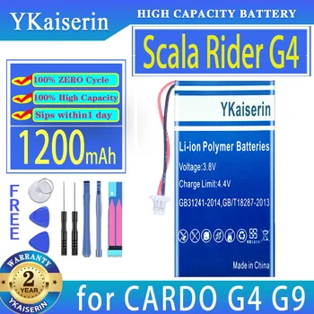 YKaiserin 1200 мАч Сменный Аккумулятор для Цифровых Аккумуляторов CARDO Scala Rider G4 G9 G9x SCHUBERTH C3 BAT00002