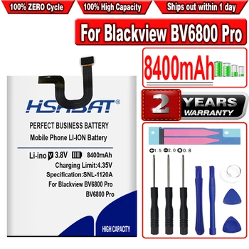 Аккумулятор HSABAT 8400 мАч 726280P для Blackview BV6800 для Blackview BV6800 Pro IP68 Водонепроницаемый MT6750T