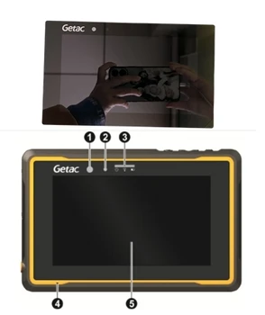 7-дюймовый оригинальный ЖК-дисплей для ремонта Getac ZX70U с сенсорным экраном и обслуживанием стеклянной панели