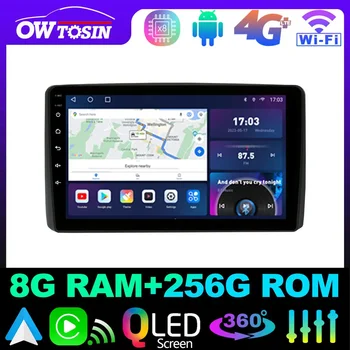 Owtosin QLED 1280*720 P 8 Core 8 + 128 Г Автомагнитола Для Toyota Noah Voxy 2007-2014 GPS Carplay Android Auto Parrot BT Головное устройство 4G LTE