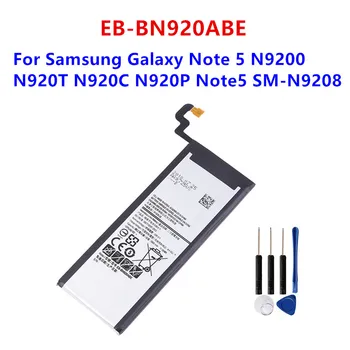 EB-BN920ABE 3000 мАч Аккумулятор Для Samsung Galaxy Note 5 N9200 N920T N920C N920P Note5 SM-N9208 Мобильный Телефон + Инструменты