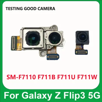 Оригинальная Задняя Камера Для Samsung Galaxy Z Flip 3-5G F711B F711U F7110 F711 F711W Фронтальная Селфи Задняя Основная Широкая Камера Модуль Flex