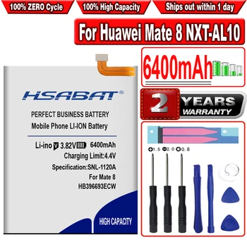 HSABAT 100% Новый 6400 мАч HB396693ECW Аккумулятор для Huawei Mate 8 NXT-AL10 NXT-TL00 NXT-CL00 NXT-DL00 mate8