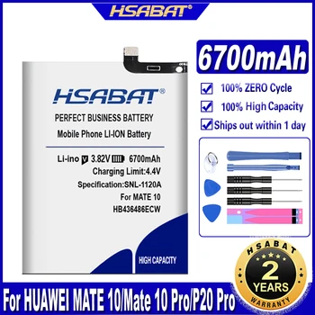 Аккумулятор HSABAT 6700mAh HB436486ECW для HUAWEI P20 Pro (MATE 10/10 Pro/X/20) (Honor View 20 / V20/20 Pro) (Nova 5i Pro/5Z)