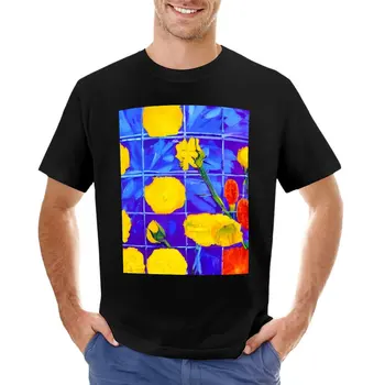Спортивная футболка с изображением полевых цветов, быстросохнущая футболка, мужские футболки