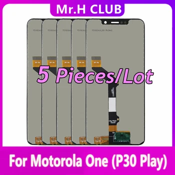 5 шт./лот, ШТ./лот, новинка для Motorola Moto One P30 Play XT1941-1 XT1941-3 XT1941-4, ЖК-дисплей с сенсорным экраном в сборе для Moto One