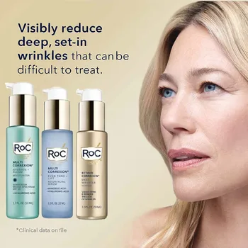 ROC Retinol Correxion Deep Skin Essence Увлажняющий Крем Для Лица Средство По Уходу За кожей Deep Против Морщин Крем Для Лица Essence Уход За кожей