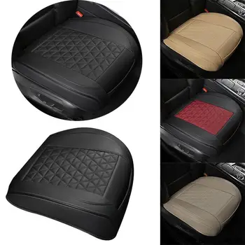 3D кожаный чехол для автокресла Защита водительского сиденья Противоскользящая накладка Дышащая подушка для стула Аксессуары для оформления интерьера автомобиля