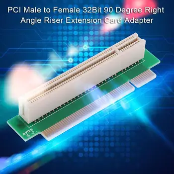 PCI от мужчины к женщине 32-битный адаптер для удлинительной карты с прямым углом наклона 90 градусов
