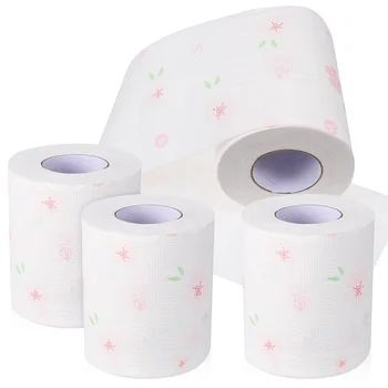 4 рулона цветной туалетной бумаги, салфетки для лица, бумажные полотенца, принадлежности для ванной, дома и офиса