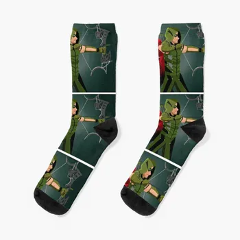 Носки Green Arrow и Speedy ARROW, компрессионные чулки, женские забавные подарки, мужские носки, женские