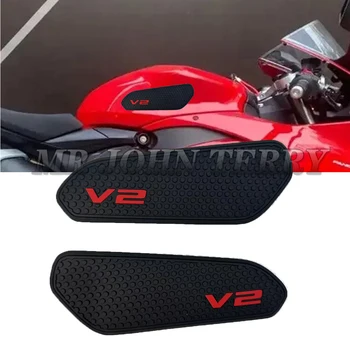 Для Ducati Panigale V2 Streetfighter V2 2020 2022 Резиновые Боковые Накладки На Топливный Бак Накладки Наклейки Наклейка Газовый Коленный Захват Тяговая Накладка