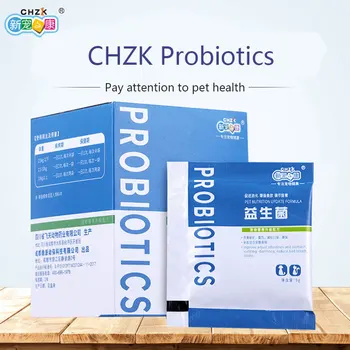 CHZK Pet Probiotics 12 Пакетиков В упаковке по 60 г Желудочно-кишечное Сокровище Для Собак и Кошек Диарея У Домашних Собак