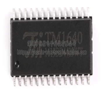 1ШТ Оригинальный подлинный патч TM1640 LED digital tube display driver IC 8 сегмент × 16 бит SOP-28