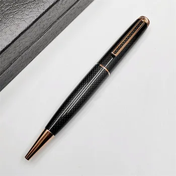 Шариковые ручки MOM H-B сине-черной волокнистой текстурой, модные роскошные канцелярские принадлежности для письма, офисные принадлежности с коробочным набором