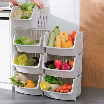 Стеллаж для хранения на кухне, от пола до пола, многослойный стеллаж для хранения, стеллаж для хранения фруктов и овощей, многофункциональный стеллаж для ванной комнаты